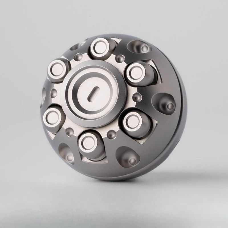 42.COSMO Toujie EDC Death Star Rotore meccanico in metallo Roulette Fidget Spinner Papa Coin Decompressione Giocattolo da tavolo