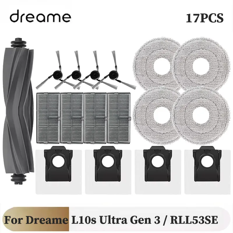 Voor Dreame L10s Ultra Gen 3 Gen3/RL53SE Vervangende Onderdelen Accessoires Belangrijkste Zijborstel Filter Mop Pad Stofzak