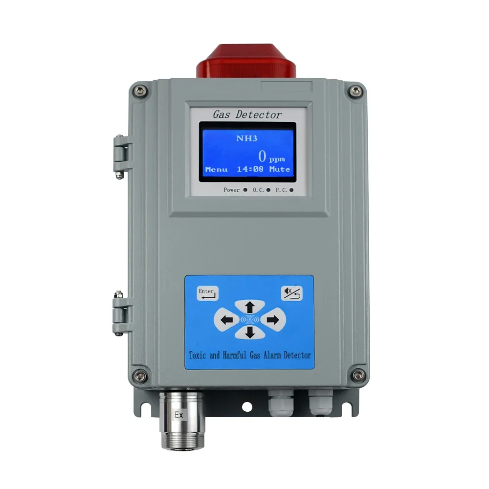 Détecteur d'alarme de gaz ammoniac LCD, moniteur NH3 pour ferme avicole, AC220V