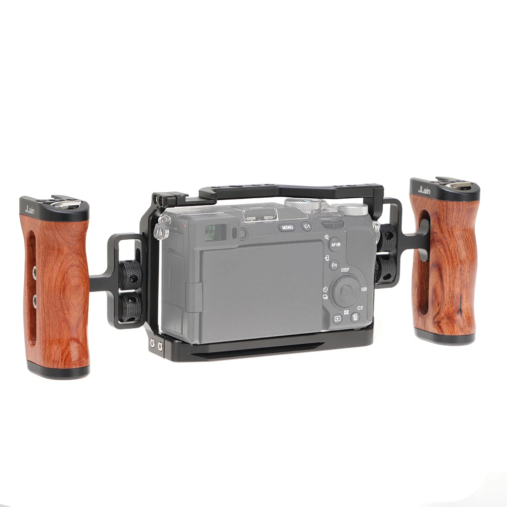 

FOTGA Camera Cage Kit Protective For Sony A7CII A7CR 1/4'' Threaded Hole Cold Shoe Mount For Arca Tripod Quick Release Plate