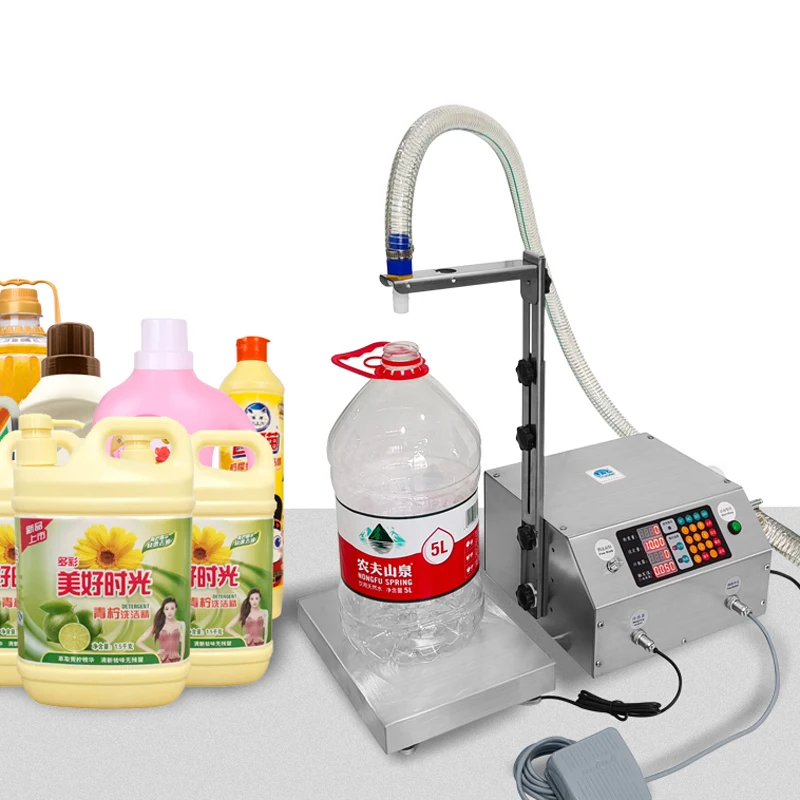 Máquina de llenado de aceite comestible líquido para lavandería líquida cuantitativa totalmente automática tipo pesaje de gran flujo CSY-L36