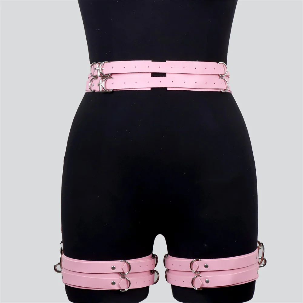 Sexy  Garter Leather Harness Women Gothic Lingerie BDSM Bondage Belt Stocking Suspenders Leg Thigh Harness Toy For Adult 18+