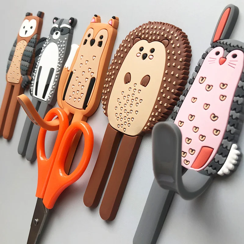 Cute Animals Magnetic Hook Key Holder Hanger Magnets for Fridge Kitchen Bathroom Organizer Storage Refrigerator Message Sticker