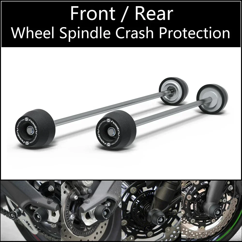 Front Rear wheel Spindle Crash Protection For Triumph Street Triple 765 R S RS / 675 R RX / Street Triple 660S / 2007-2023