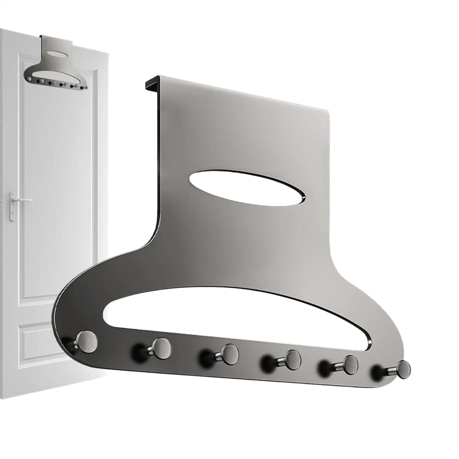 

Надверная вешалка-органайзер для полотенец без сверления, прочная металлическая полка для дома, общежития, ванной комнаты, спальни