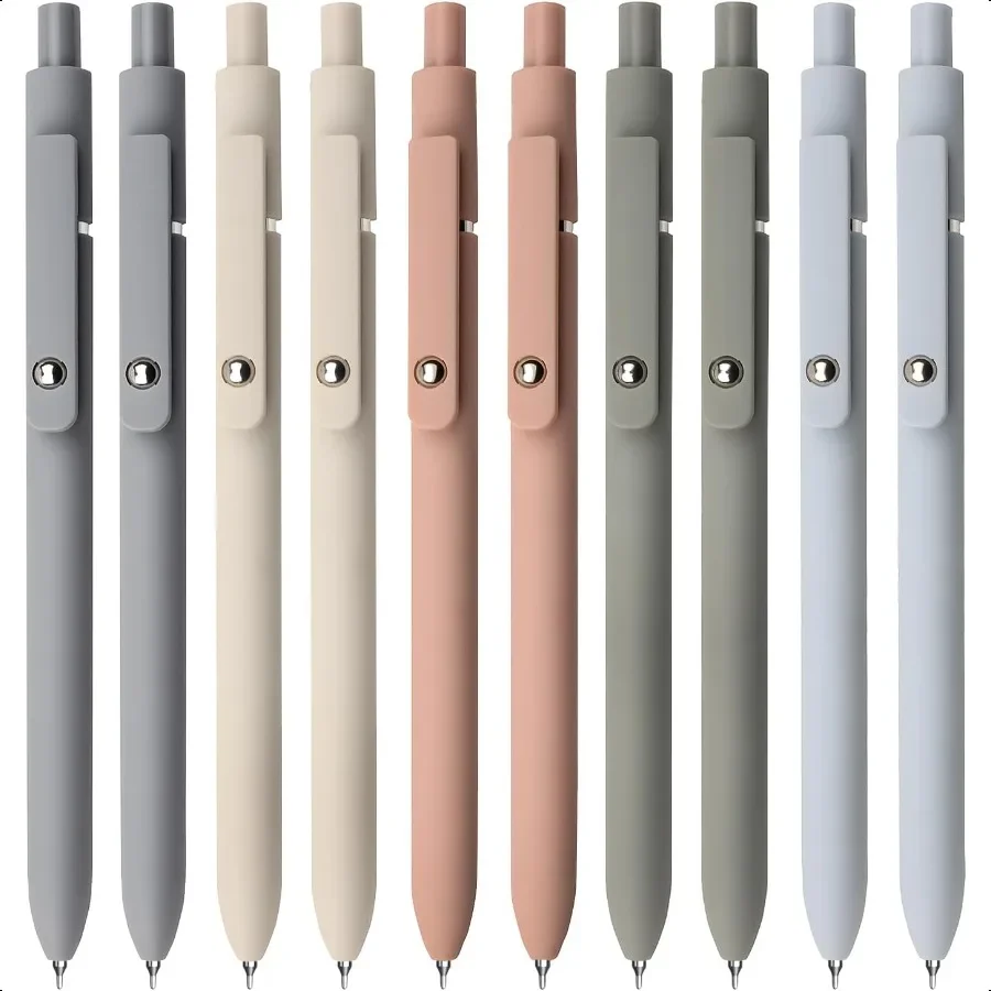 

Gel Pens 10Pcs 0.5mm Black Ink Pens Fine Point Smooth Writing Pens HighEnd Series Retractable Pens for Journaling Note Taking C