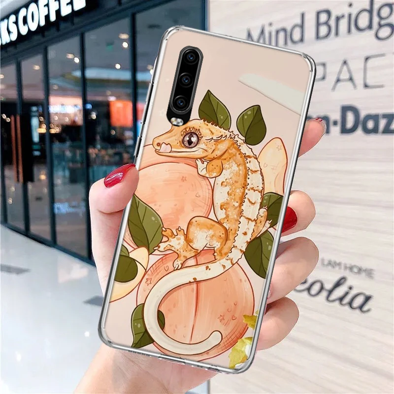 Lizards Geckos Soft Phone Case for Huawei P30 P40 P50 P20 P10 Lite Mate 20 10 Pro P Smart Z Y5 Y6 2019 Print Custom Cover