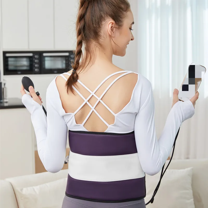 Pneumatic vibration warm palace belt Far infrared heating belt Magnet massage belt Fat Rejection Fat Belt 220V