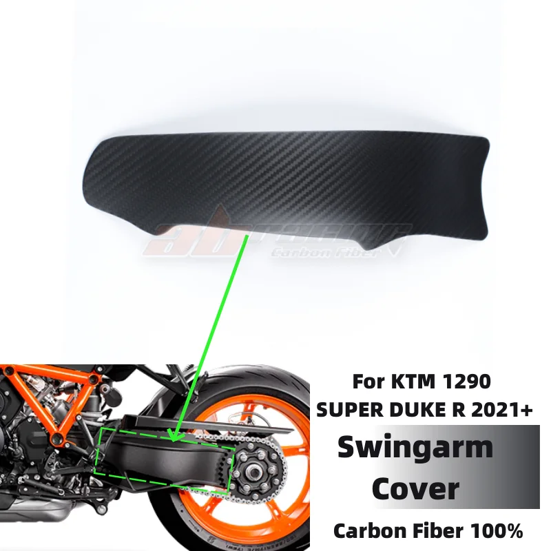 

Motorcycle Swingarm Cover Fairing Trim Cowling Protection For KTM 1290 Super Duke R 2020 - 2024 Full Carbon Fiber 100%