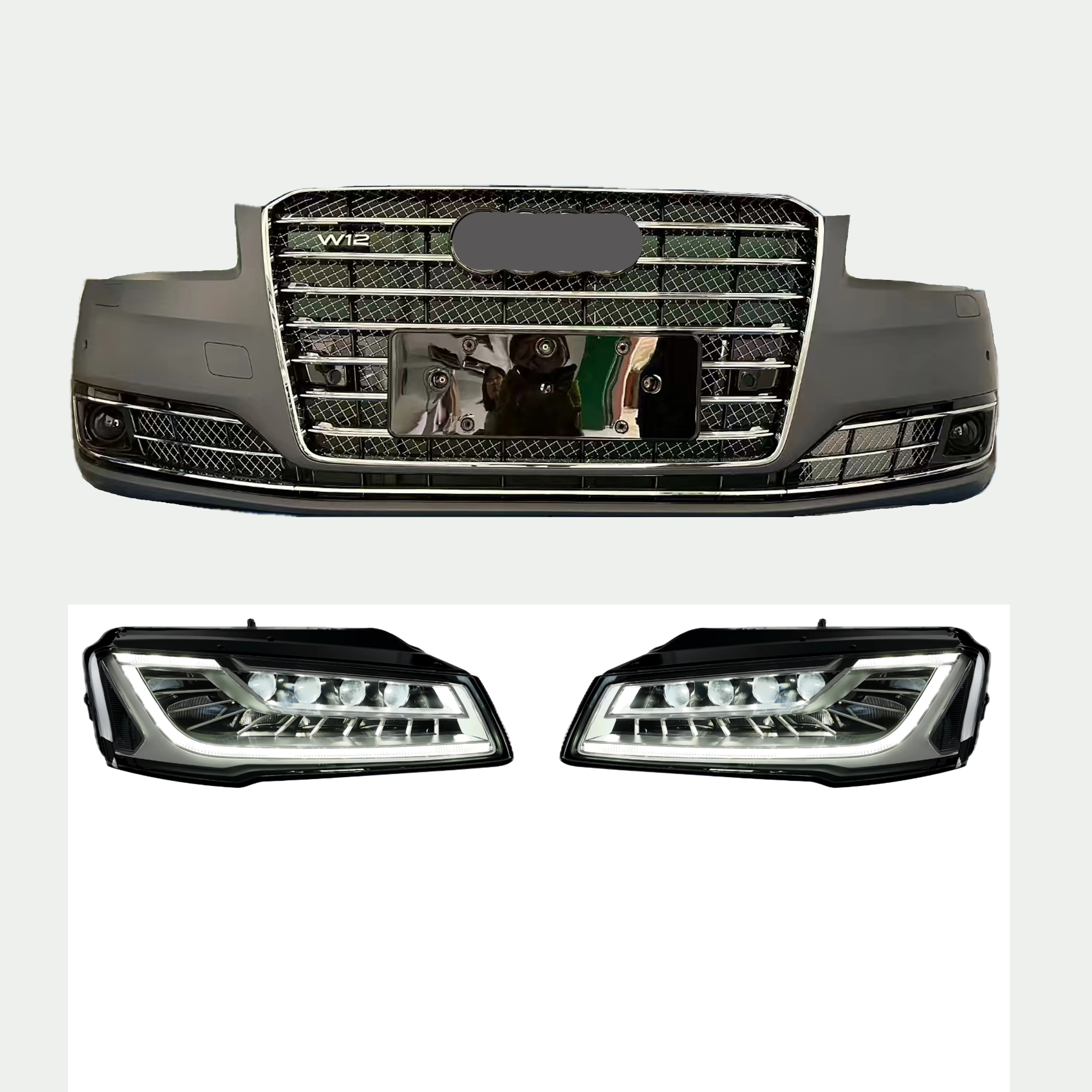 New Products Factory Sale Directly A8 S8 D4 Upgrade to D4PA Bodykit with Bumper and Lamp and Hood for S8 2013-2018