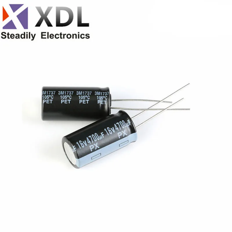 10PCS Higt quality 16V4700UF 13*25mm 4700UF 16V 13*25 Electrolytic capacitor