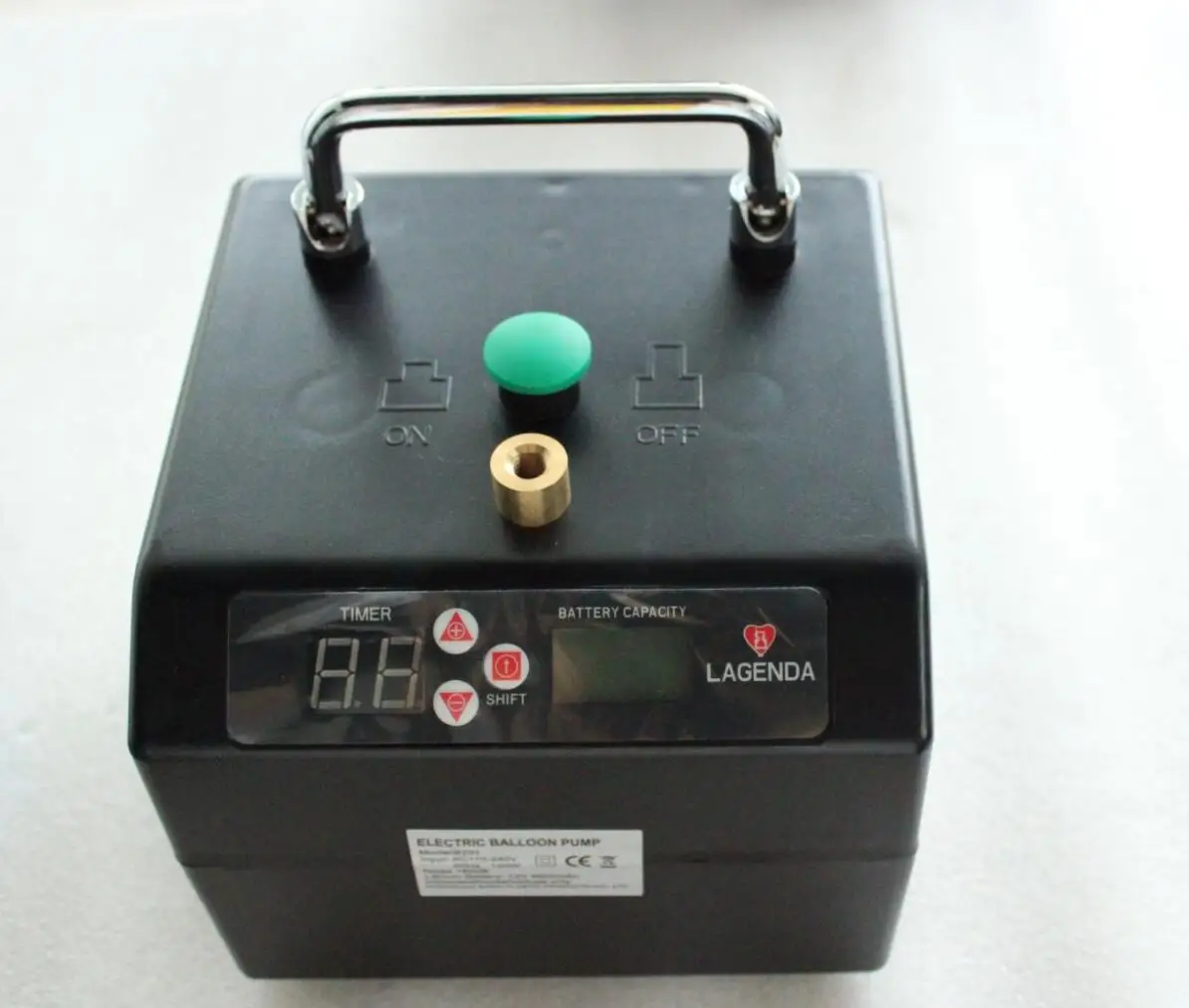 Imagem -05 - Lagenda-modelagem Inflator Balão B231 Torção Bateria Hora Digital Contador Bomba de Balão Elétrico Novo