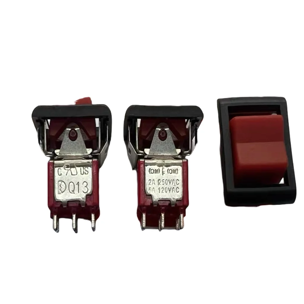 1pcs/lots Taiwan Dailywell Q13 Boat Switch 6-pin 3-speed Left/Right Dual Reset Rocker Knob Warp Plate 3MD4R623M1QE-H