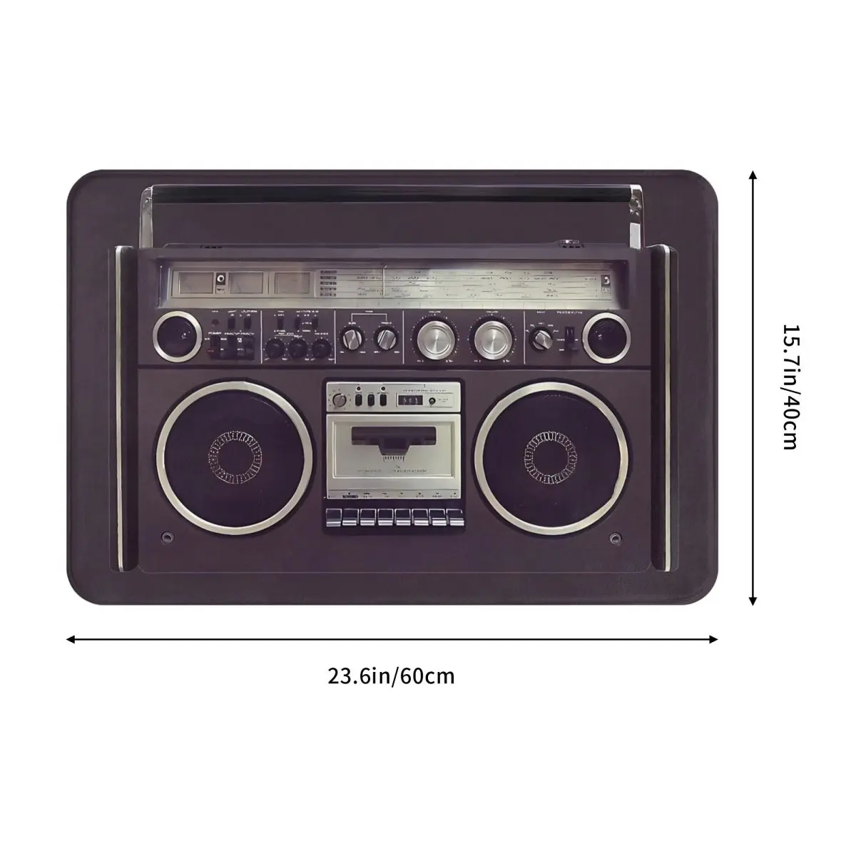 80s Retro Cassette Player Boombox Boom Box Music Non-slip Doormat Carpet Bath Bedroom Mat Outdoor Indoor Modern