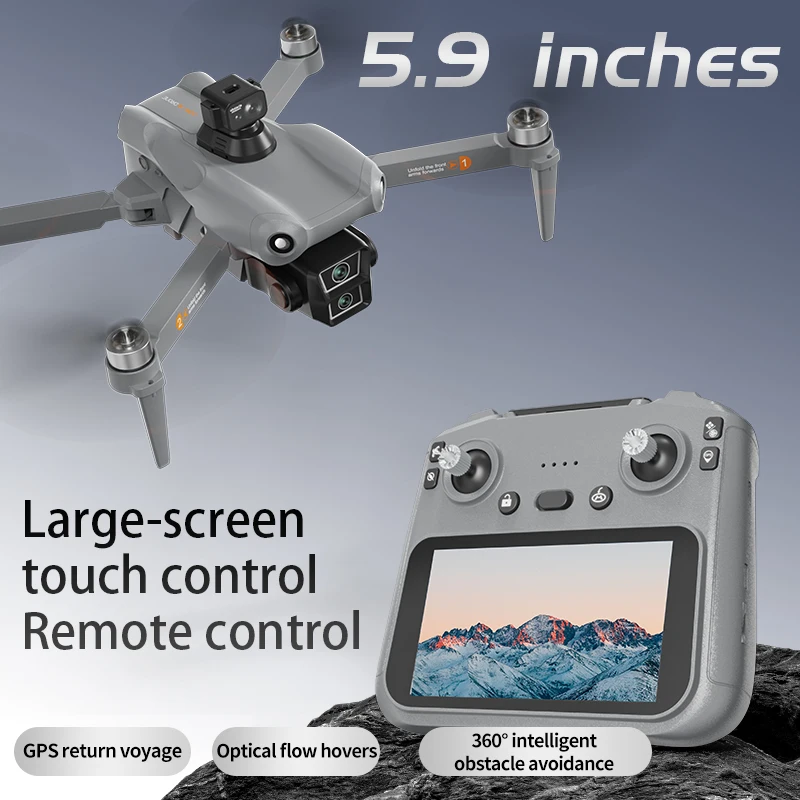 L300 UItra Drone 4K Professional HD Dual Camera Touch Screen GPS 5G WIFI 360° Obstacle Avoidance Brushless Foldable Quadcopter