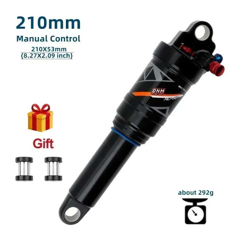 DNM AO-38RC pneumatische schokdemper handmatige en draadbediening afsluitbare rebound fiets achterschokdemper voor alle soorten wegen