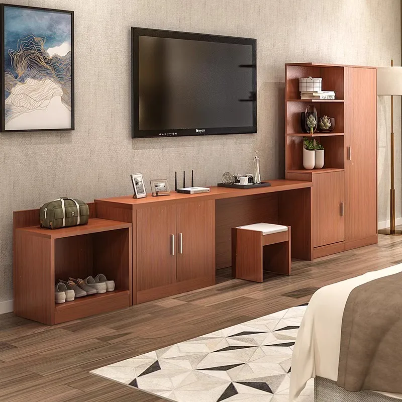 

Hotel TV Cabinet Hotel Special Luggage Cabinet Combination Furniture Study Simple Desk Apartment Hotel Standard Room