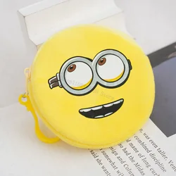 Despicables Me Minionses Mini Coin Purse for Kids Cute Plush Wallet Zipper Backpack Pendants Small Clutch Bag Card Holders