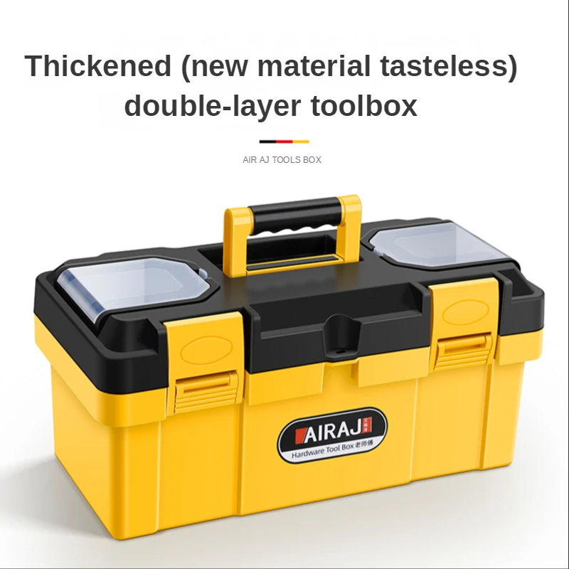 

Multifunctional Toolbox Household Hardware Large Thickened Plastic Portable Electrician Storage Box Tool Storage and Finishing