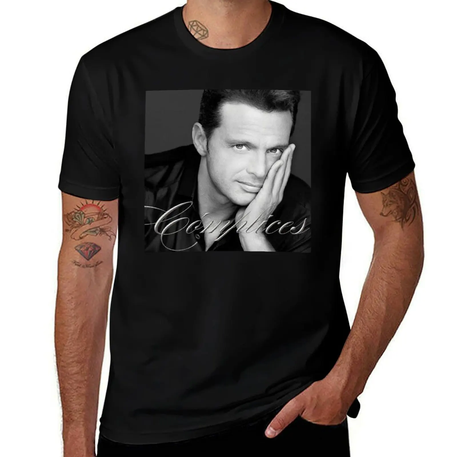 Luis Miguel - Complices album 2008 T-Shirt customs summer top tees oversized t shirt men