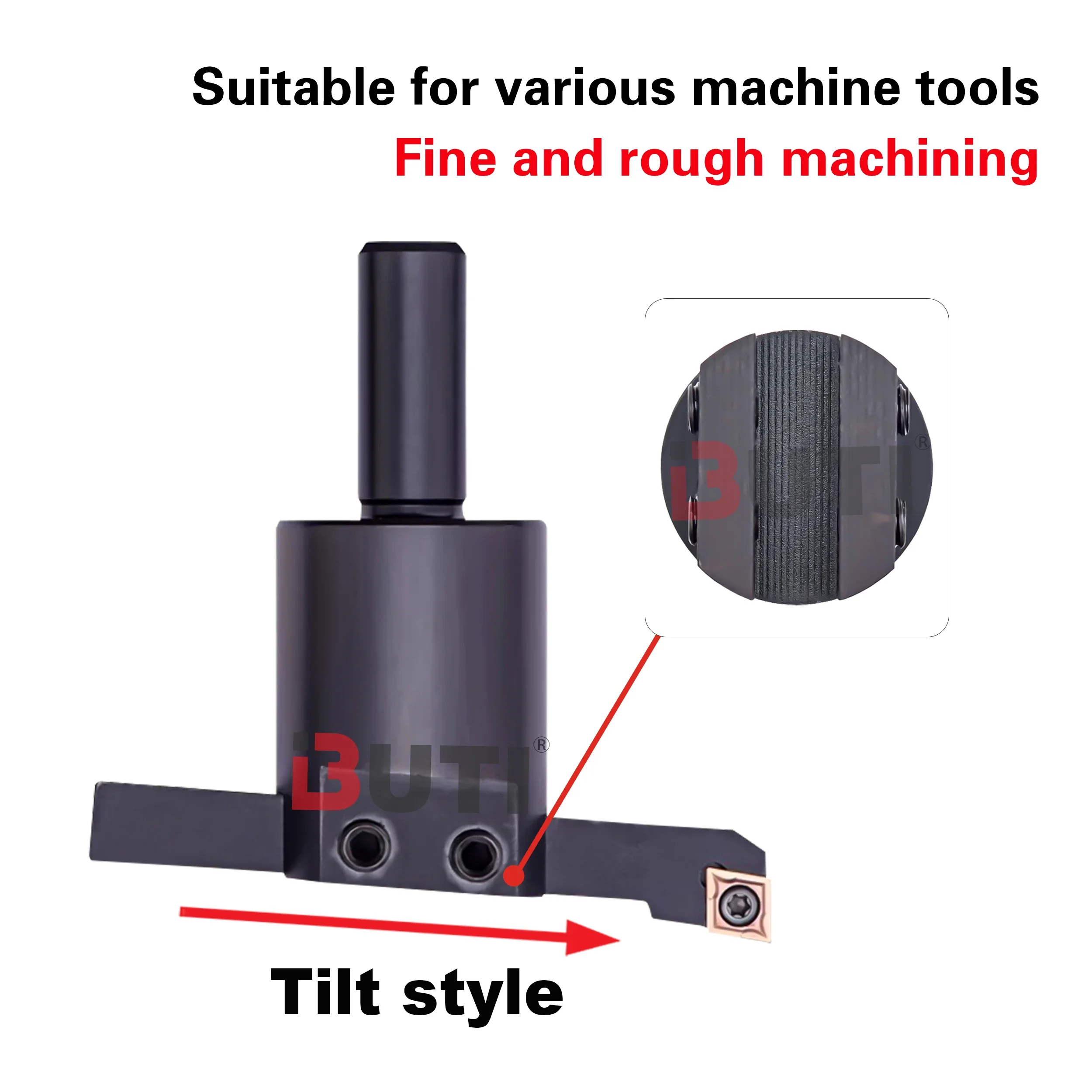 C12-40-10x10 (inclinado) C20-50-16x16 (plano) Cabezal de corte volador de tamaño ajustable Centro de mecanizado Fresa plana Hea