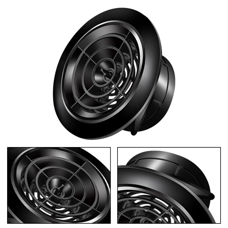 Air Circulation 75mm Exhaust Vent 75mm Exhaust Vent Black Ventilation Port Easy Installation Efficient Air Flow