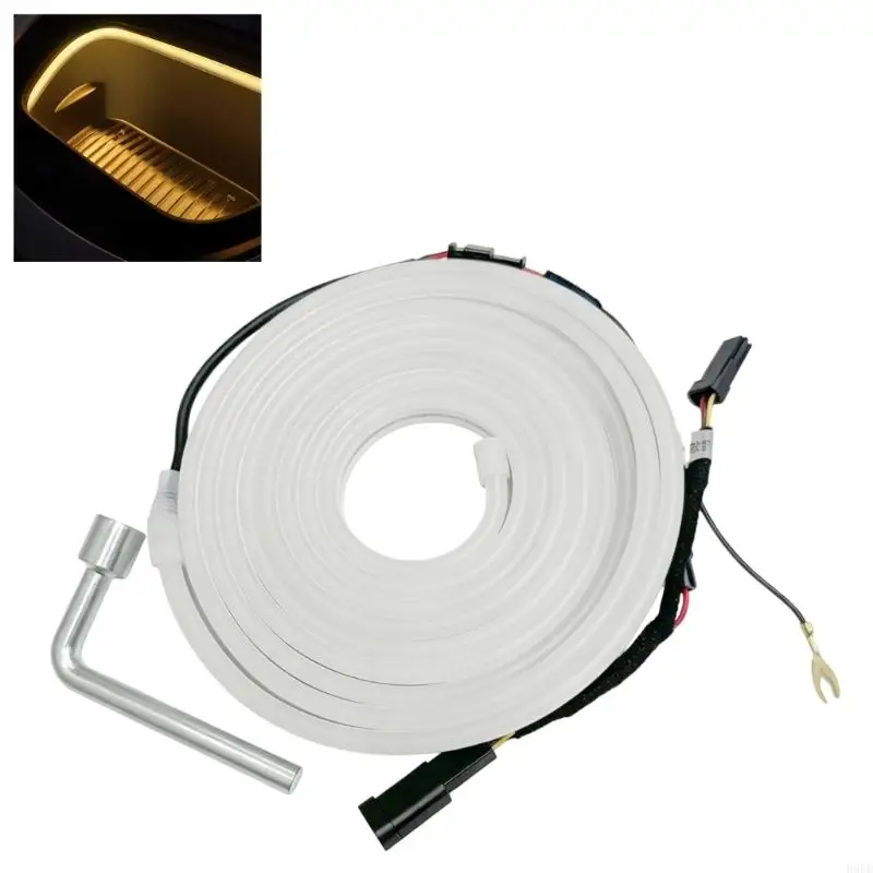 12V Frunk Accent Lighting Add-On for 3/Y with Silicone Light Bar, Dedicated Wiring Harness, and Daily Access Use H9EE