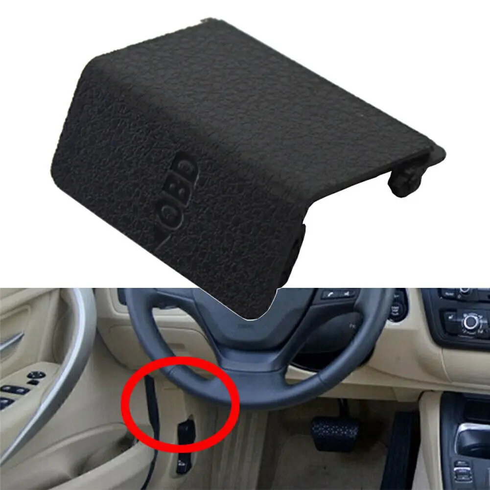 1x Socket Plug Cover Trim Car OBD Cap LHD For BMW F20 F21 F30 F31 2011-2017 & F32 F33 F34 F35 F80 M3 F82 F83 M4 2013-2016 Black