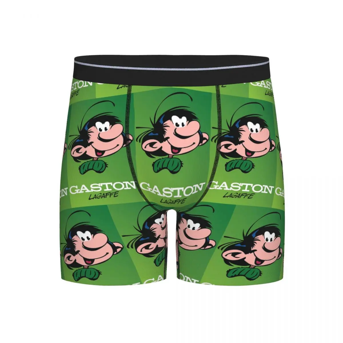

Длинные трусы-боксеры, шорты Gaston Lagaffe Big Ben Head, мужские вентилируемые трусы для Homme, мужской подарок бойфренду