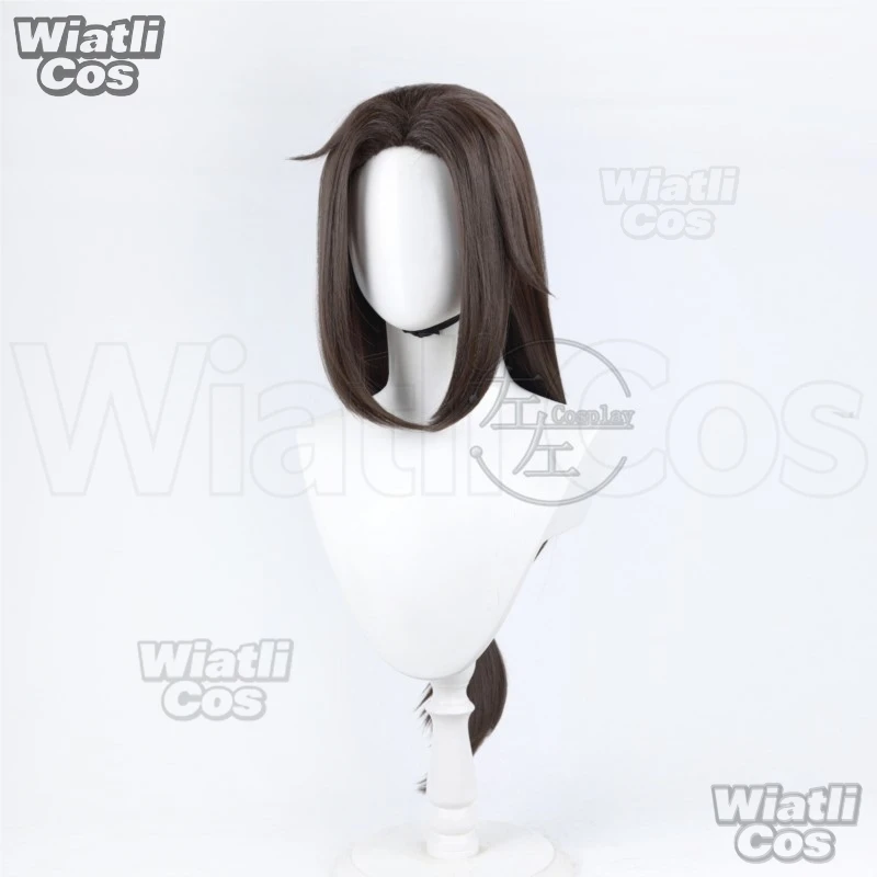 Avatar: Seven Havens Jay Cosplay Wig Brown Long‑Hair Slick‑back Ponytail Heat‑Resistant Fiber Wig Net Unisex Christmas Halloween view 4