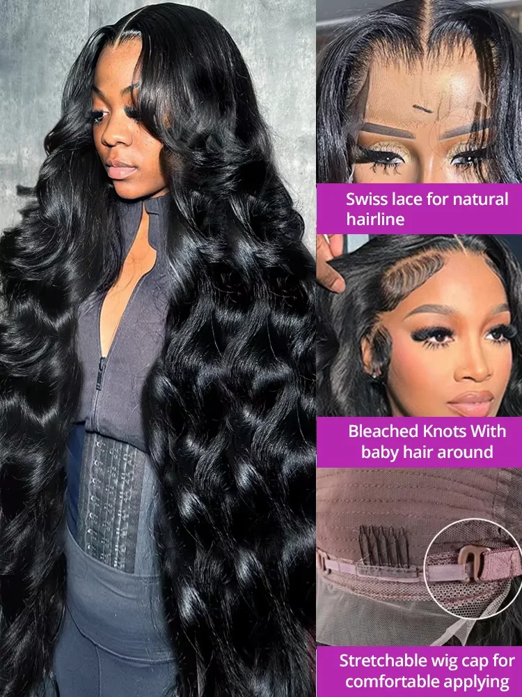 250 Dichtheid Body Wave Kant Frontale Menselijk Haar Pruiken 13x6 30 40 Inch Transparant HD Kant voor Pruik Remy Pruik Menselijk Haar Voor Vrouwen