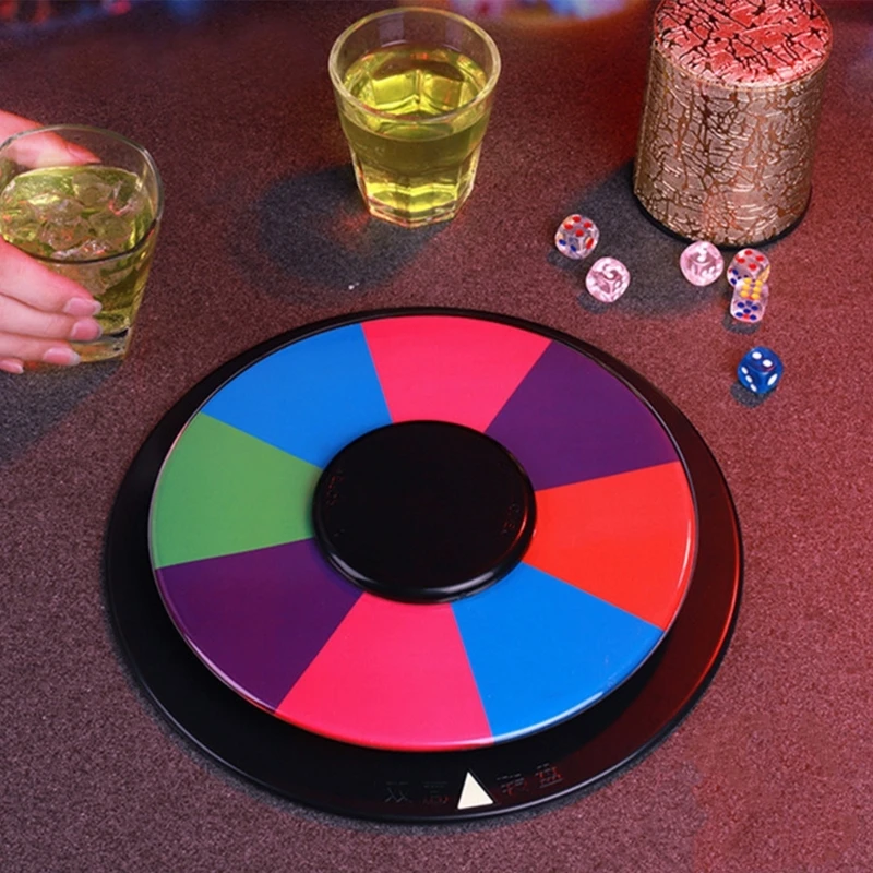 2025 New Round Writable Fortune Wheel Double Sided Color Tabletop Roulette Wheel 8/16 Slot Color Prizes Wheel Easy to Use