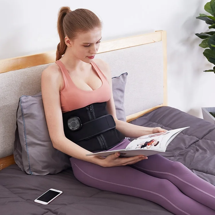 Массажный пояс, вибрационный менструальный нагрев, массажер для брюшного пресса, японский массажер шиацу, электрическая машина для похудения, пояс Ems