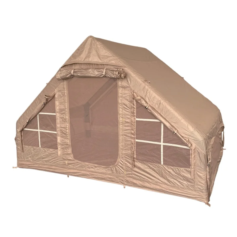 Outdoor Camping Portable Inflatable Tent Camping Hut Camp Folding Waterproof Sunscreen Spring New Spring Home Use