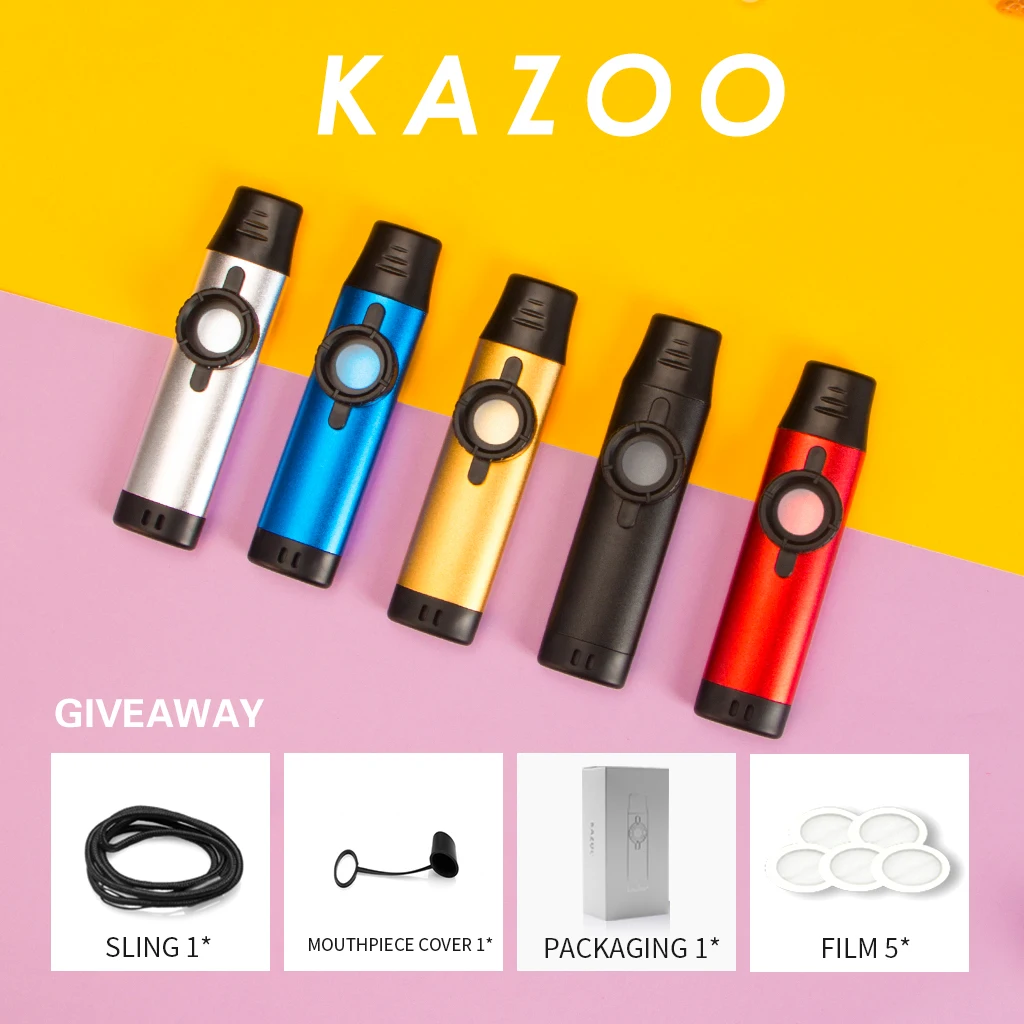 

Kazoo Pocket Size Alloy Played With Guitar Ukuleles Mirliton Membranophone Buzzing Timbral For Amateurs Jug Bands Comedy Music