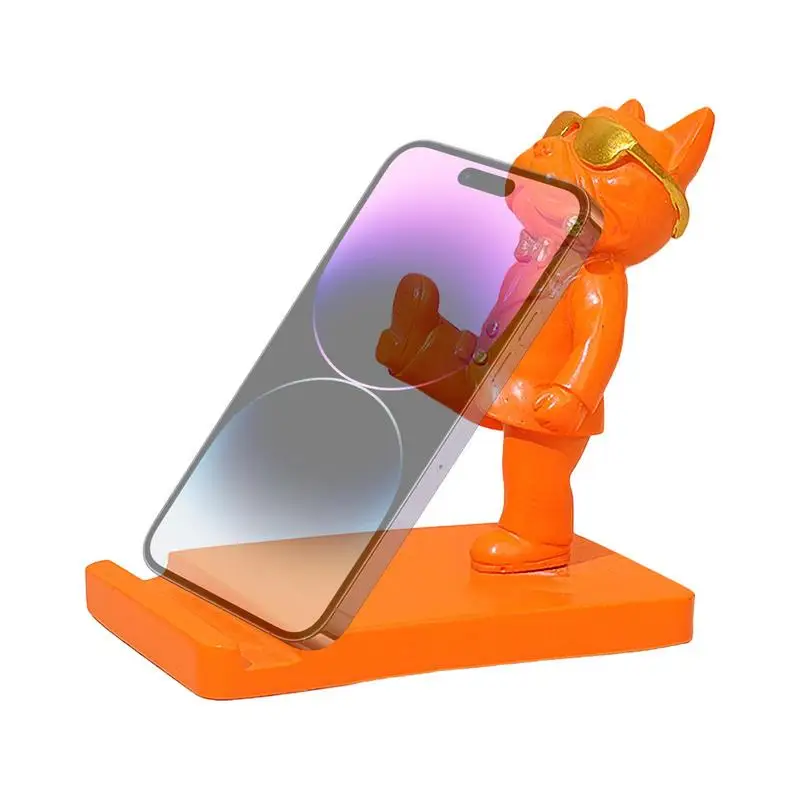 Cute Decorative Phone Holder With Animal Design Lightweight Phone Stand For Desktop Bedroom For Most Phones