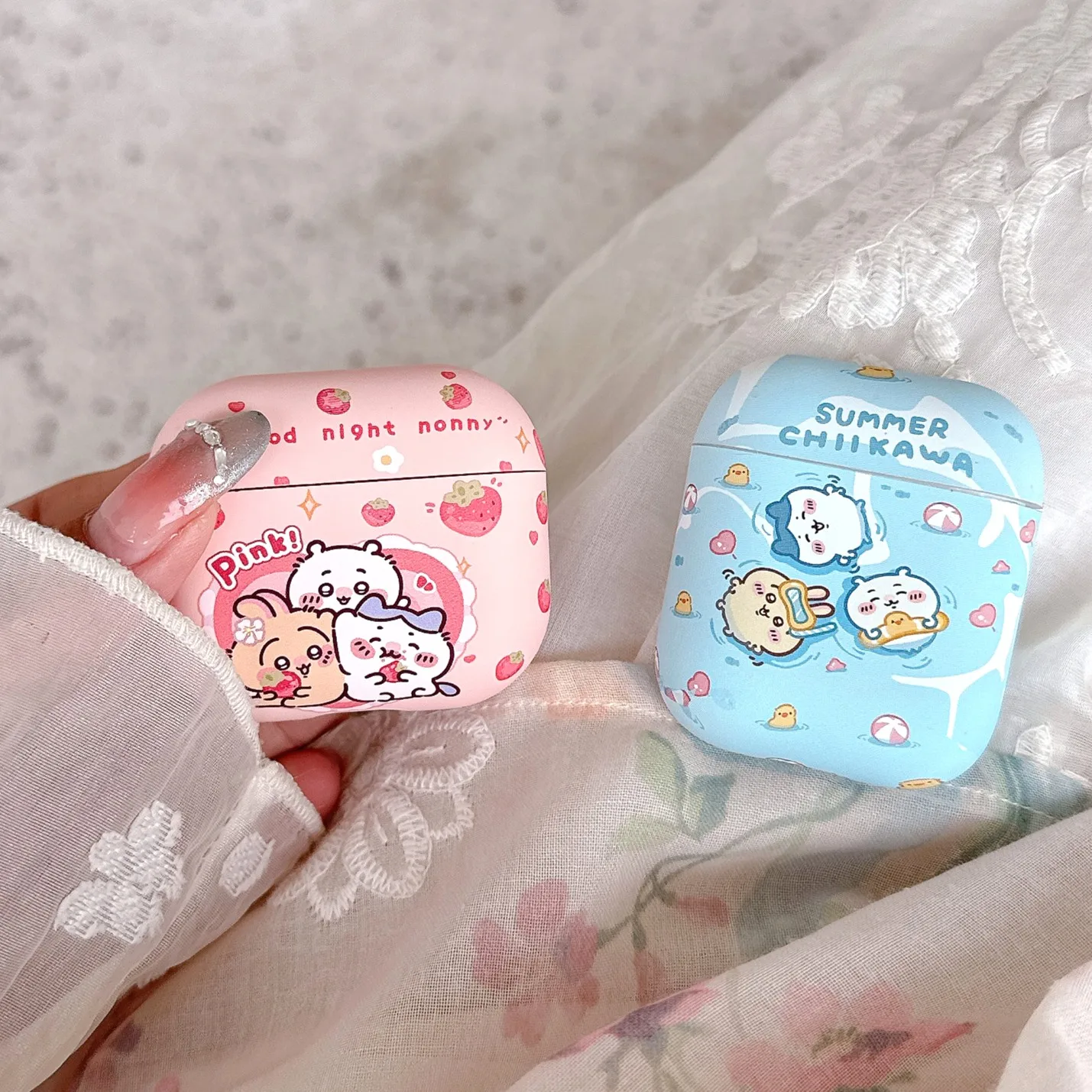 Étui pour écouteurs Airpods 4 2 3 1 Pro 3 2, dessin animé mignon japonais Chiikawa, housse de protection rigide pour casque Bluetooth sans fil