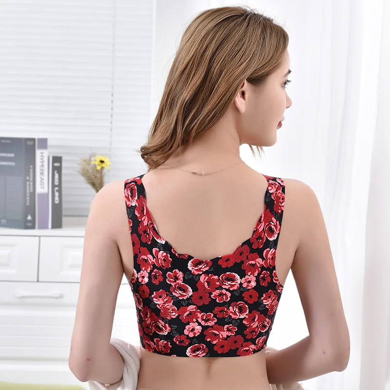 Ijs Zijde Beha Naadloze Draad Gratis Bh's Vrouwen Push Up Beha Ondergoed Comfortabele Slaap Top Met Borst Pad Bralette Lingerie