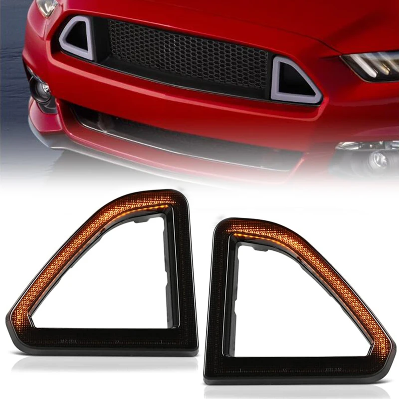 

Front Bumper Led Grille Light Dual color for Ford Mustang 2015 2016 2017