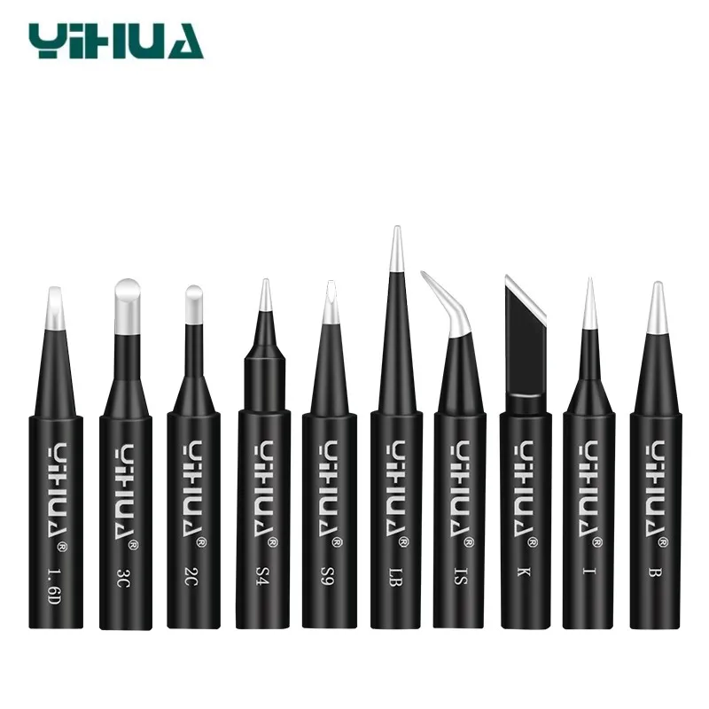 YIHUA 900M Soldering Iron Tips Pure Copper Lead Free Replacement for 936 939 907 Solder Station Handle Accessories Tools