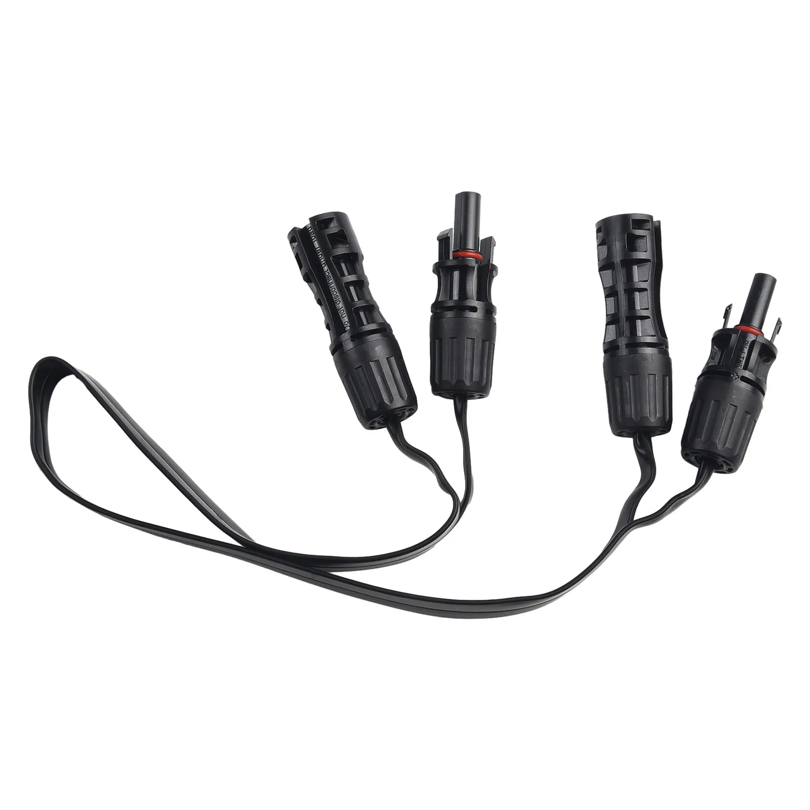 Solar Panel Connector Adapter 0 5m with 1 5mm Thick Flat Flexible Cable Pair for Microinverter Connection 1500V