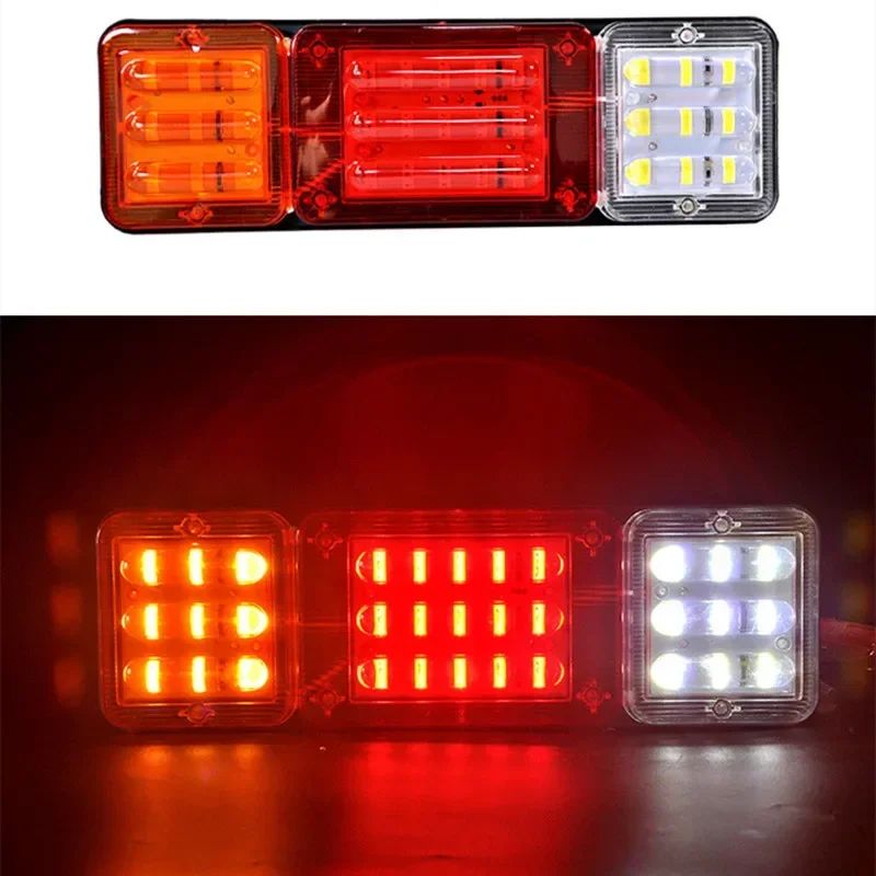 1/2pc LED Rear Taillight Agricultural vehicles Tractor Tail Light Turn Signal Truck Trailer Reverse Brake Light Lorry 12V/24V