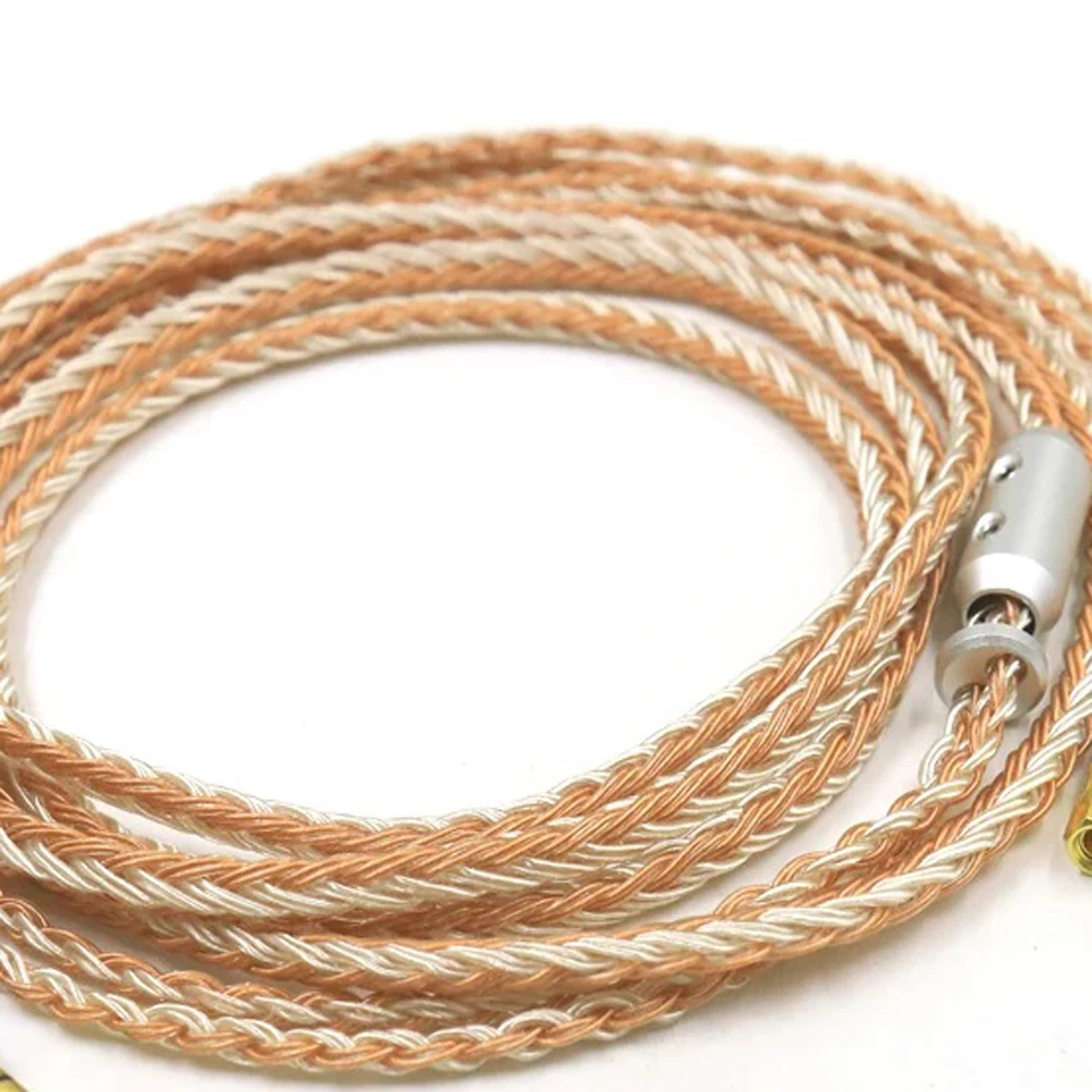 

16 Core Replacement Audio For HiFiMan HE400 HE5 HE6 HE300 HE4 HE500 HE6 Earphone Silver Plated 4Pin XLR 4.4 2.5mm Headset Cable