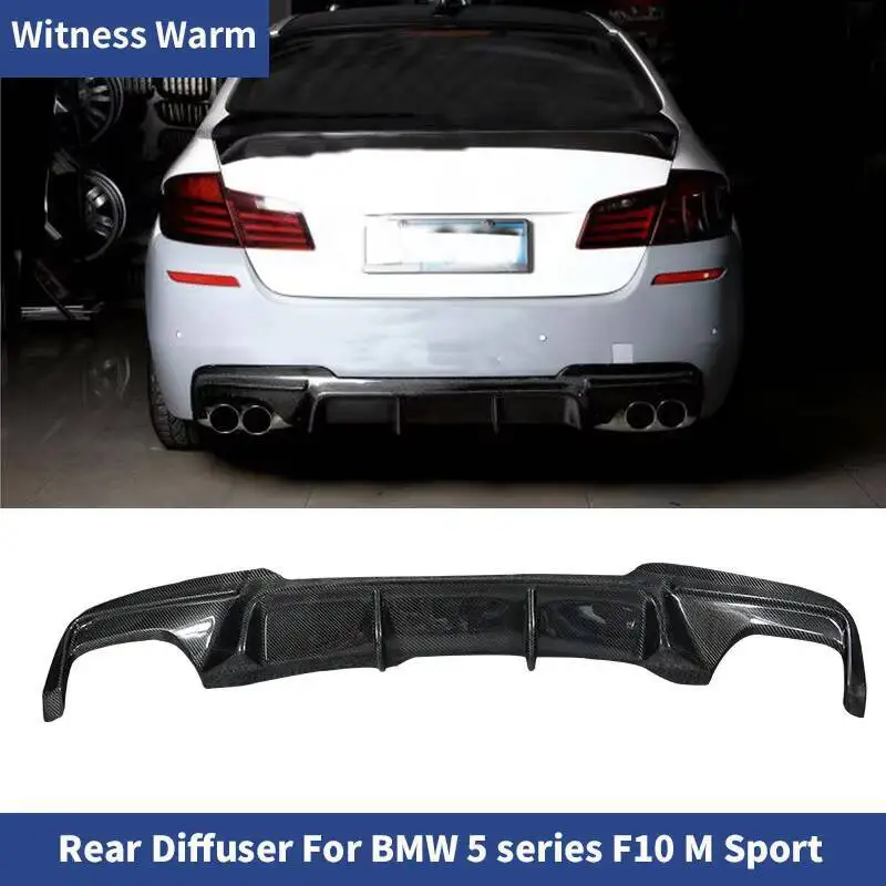 ألياف الكربون/Frp المصد الخلفي الناشر الشفاه المفسد لسيارات Bmw 525i 528i 5 Series F10 M-tech Sport Bumper 2011 - 2016