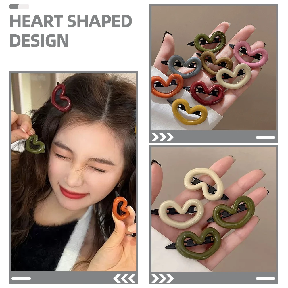 

48pcs Hair Clips Elegant Heart Hair Clips Lightweight Women Accessories Girls Hairpins