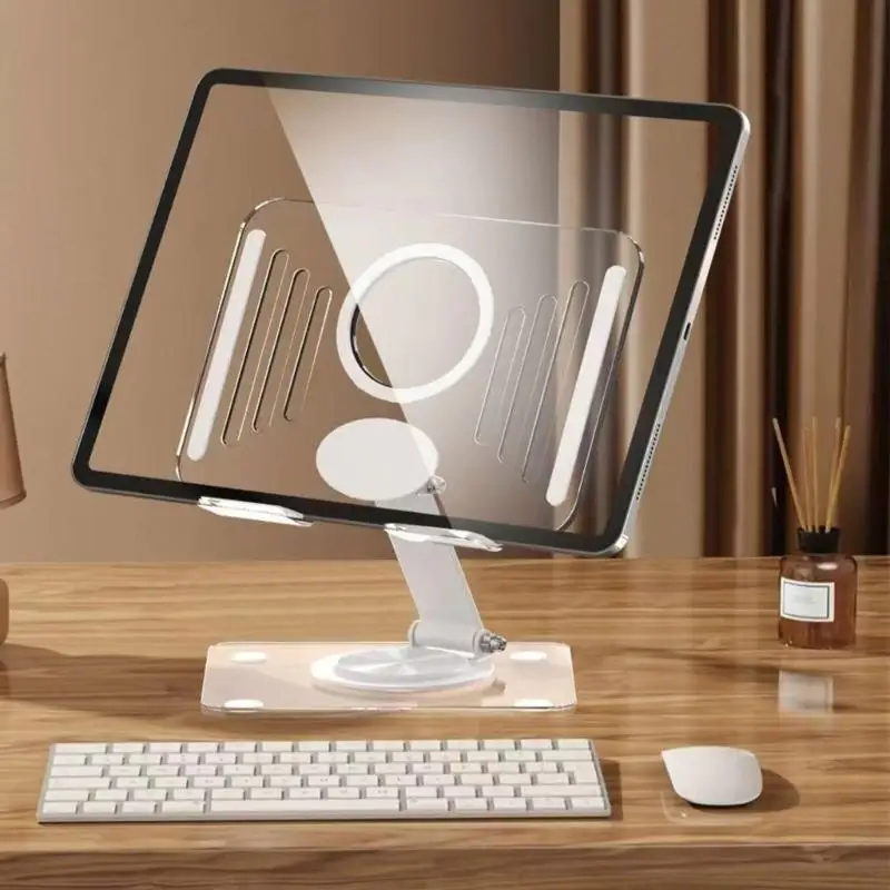 Y1UB Portable Acrylic Phone Stand For 12.9Inch Devices Offering Enhances Cooling And Stable Viewing Angled