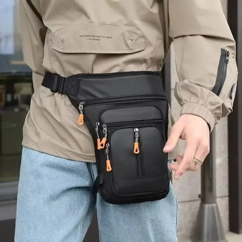 Motorcycle Thigh Bag Drop Leg Bag for Women Men with Leg Strap Removable Thigh Purse for Travel Hiking Climbing Outdoor