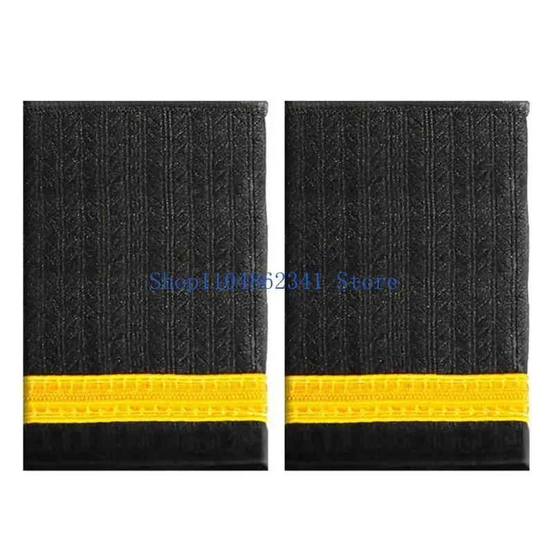 

5asd 1 Pair Professional Epaulets Captain Uniform Epaulet Aviation Shoulder Board Cosplay Props Costume Shoulder Board