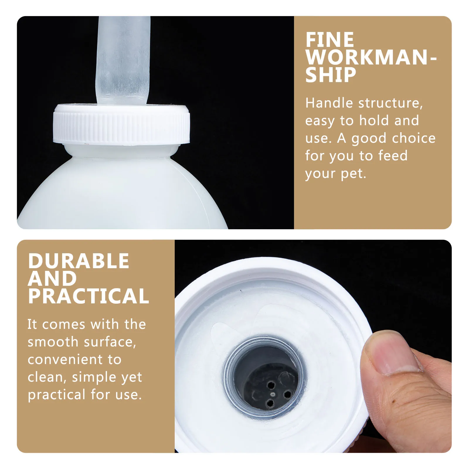 

2Pcs Safe Calf Feeding Bottle Nursing Bottle With Handle For Little Livestock Practical Use