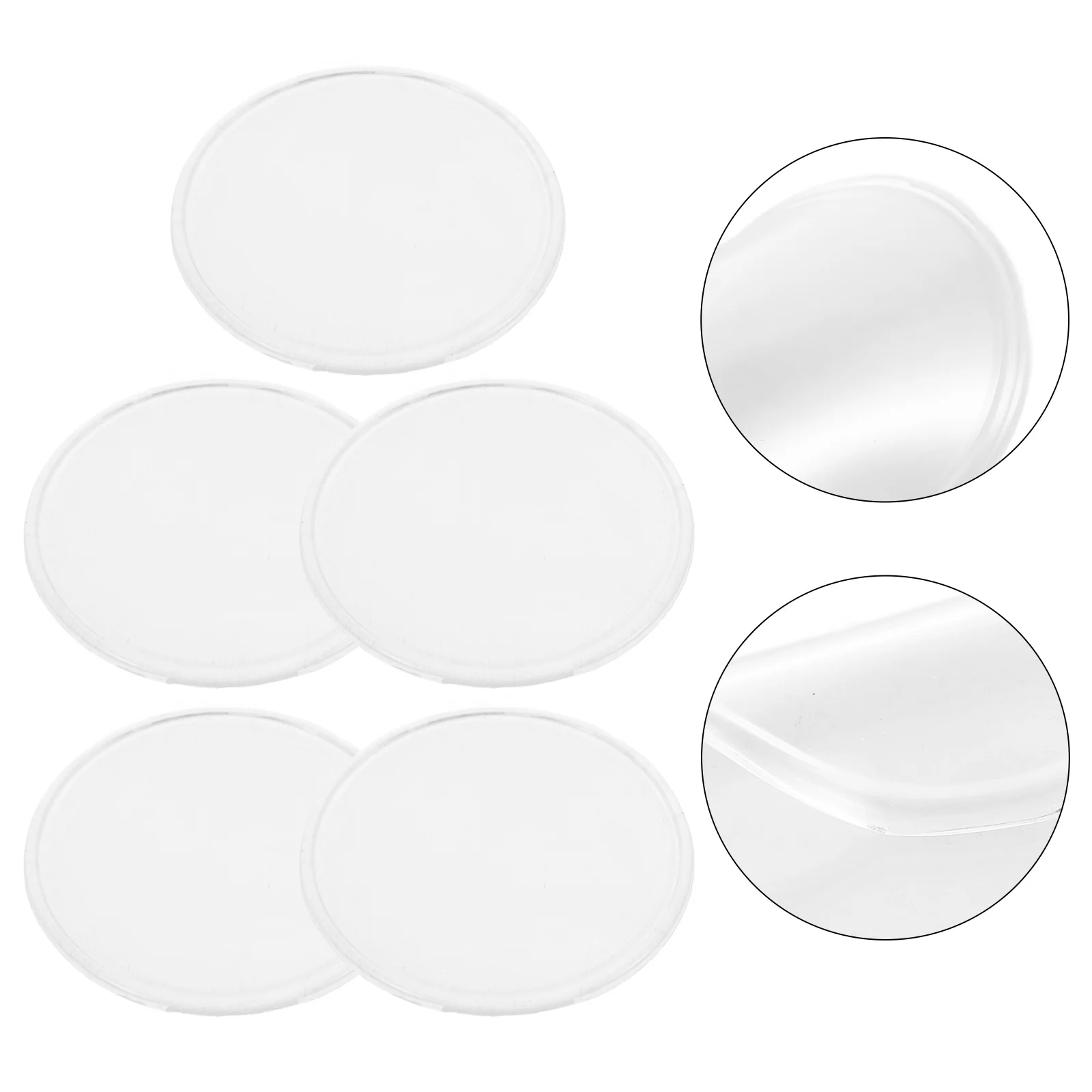 

5pcs Eyelash Extension Pads Silicone Lash Tools Anti-Static Reusable Holders For Extensions False Eyelash Display Palette Set